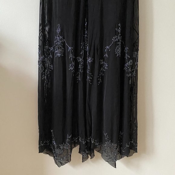 Vintage Y2K Suzy Shier Sheer Black Beaded Dress (Size 7) - Picture 8 of 12